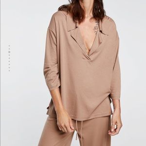 Zara Mauve Polo Shirt